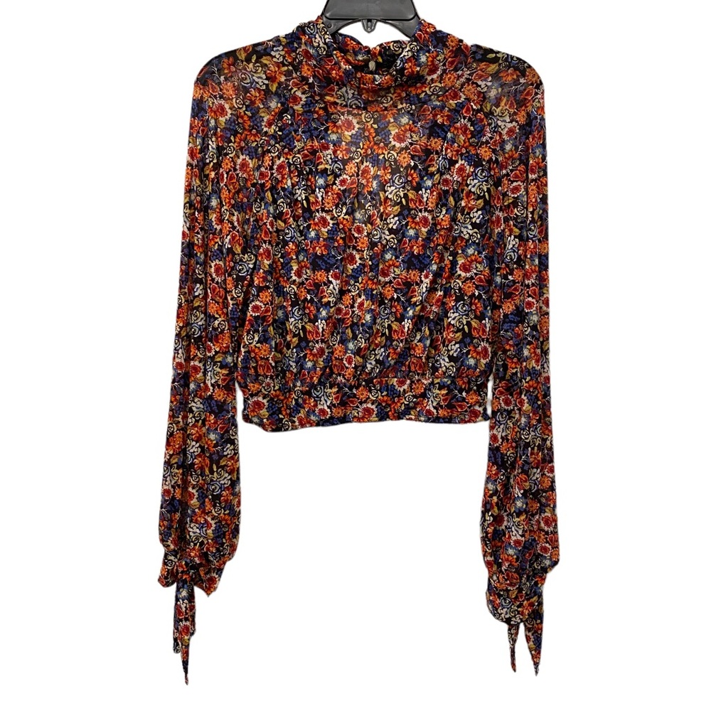 Free People Crop Mesh Blouse
